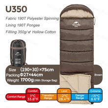 Load image into Gallery viewer, Sleeping Bag Winter Cotton Warmth Double Person Sleeping Bag Splitable Waterproof Outdoor Camping