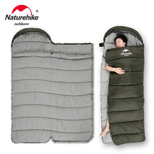 Load image into Gallery viewer, Sleeping Bag Winter Cotton Warmth Double Person Sleeping Bag Splitable Waterproof Outdoor Camping