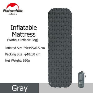 Inflatable Camping Air Mattress Ultralight Outdoor Sleeping / Pad Folding Bed Hiking Sleeping Mat