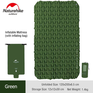 Inflatable Camping Air Mattress Ultralight Outdoor Sleeping / Pad Folding Bed Hiking Sleeping Mat