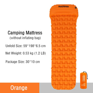 Air Cushion Outdoor Single Damp Proof Pad Thickened Camping Portable Tent Sleeping Mat With Pillow Generous