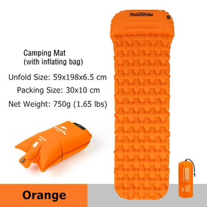 Air Cushion Outdoor Single Damp Proof Pad Thickened Camping Portable Tent Sleeping Mat With Pillow Generous