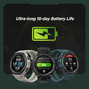 Waterproof 🤽18-day Battery Life 390mAh 🔋Smart Watch For Android iOS Phone -Protected by Corning Gorilla Glass 3 for durability.⌚