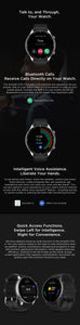 🤽5 Atm rated Titanium Smart Watch-Long Battery life🔋AMOLED Display with 326 PPI pixel density