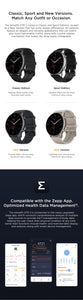 🤽5 Atm rated Titanium Smart Watch-Long Battery life🔋AMOLED Display with 326 PPI pixel density