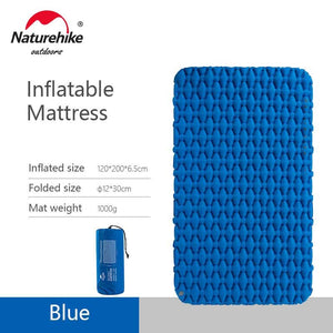 Inflatable Camping Air Mattress Ultralight Outdoor Sleeping / Pad Folding Bed Hiking Sleeping Mat