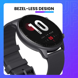 Built in GPS 🧭 Glonass activated , Curved Bezel-less Smartwatch with Build-In Alexa⌚