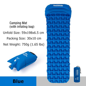 Air Cushion Outdoor Single Damp Proof Pad Thickened Camping Portable Tent Sleeping Mat With Pillow Generous