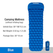 Load image into Gallery viewer, Air Cushion Outdoor Single Damp Proof Pad Thickened Camping Portable Tent Sleeping Mat With Pillow Generous