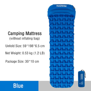 Air Cushion Outdoor Single Damp Proof Pad Thickened Camping Portable Tent Sleeping Mat With Pillow Generous