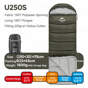 Sleeping Bag Winter Cotton Warmth Double Person Sleeping Bag Splitable Waterproof Outdoor Camping