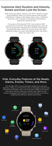 🤽5 Atm rated Titanium Smart Watch-Long Battery life🔋AMOLED Display with 326 PPI pixel density