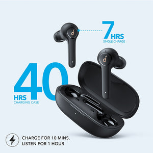 Wireless Earphones with 4 Microphones 🔊 CVC 8.0 Noise Reduction, 40H Playtime, IPX7 Waterproof speakers